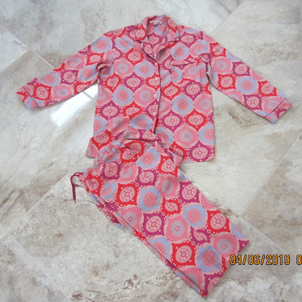 VICTORIA'S SECRET Size M Paisley Floral Light PJ